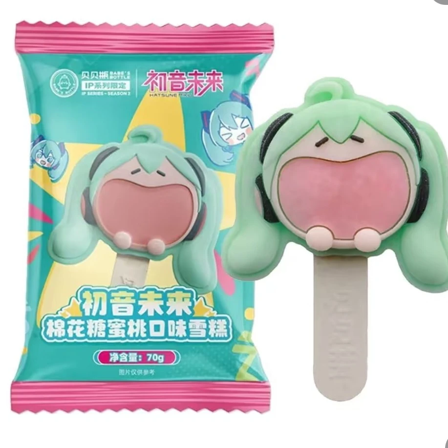 贝贝熊初音未来棉花糖蜜桃口味雪糕