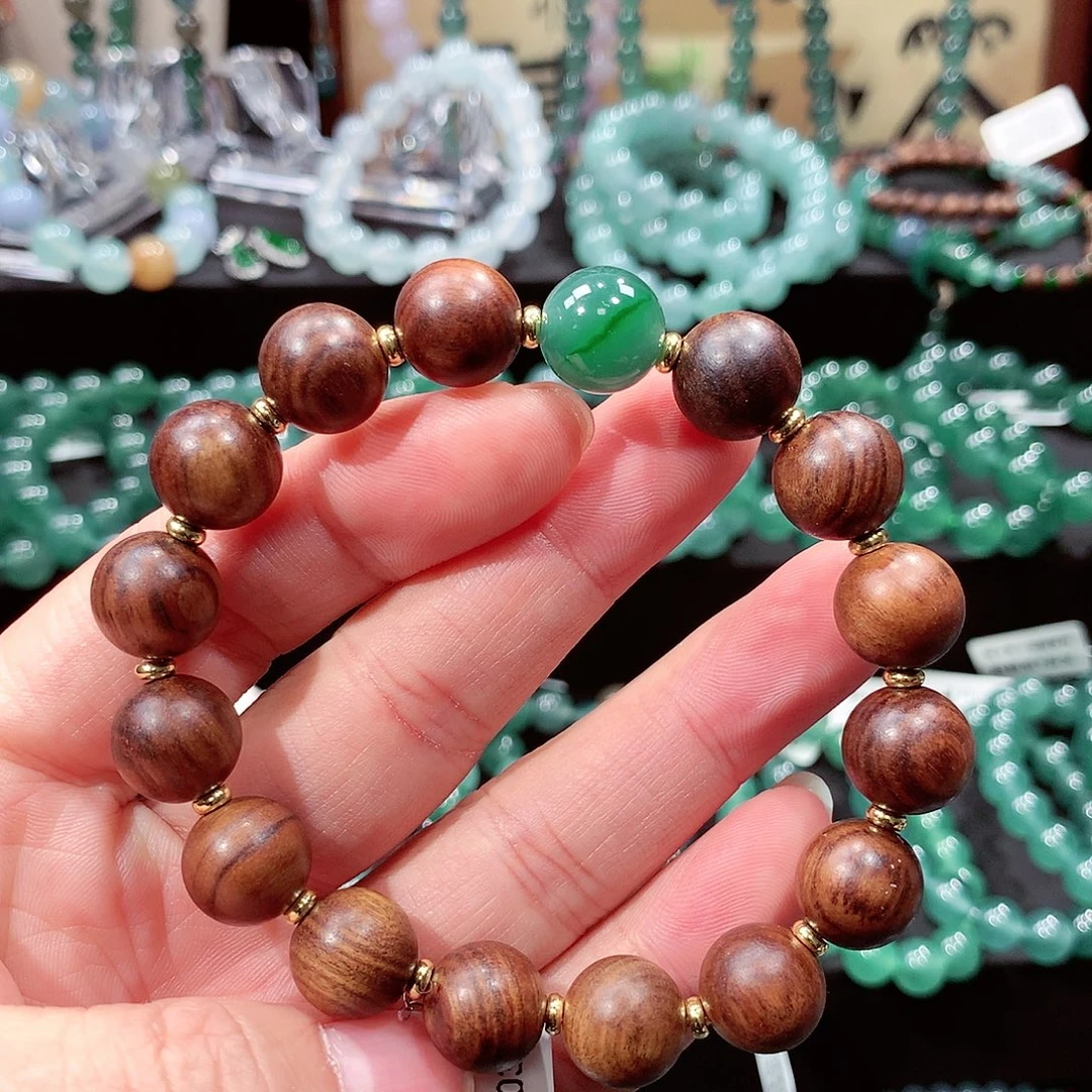 翡翠未镶嵌手链卡11.8