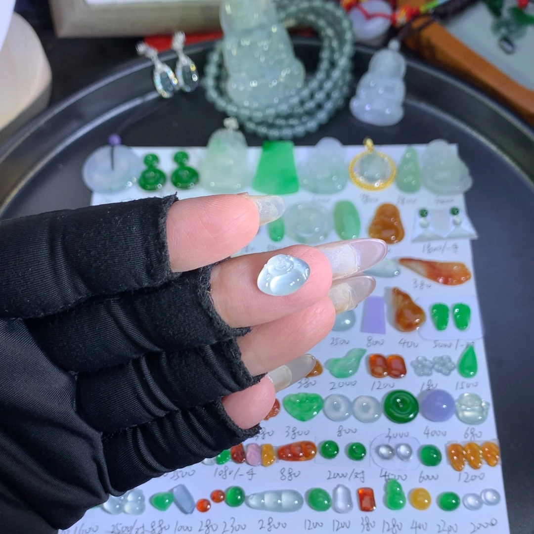 翡翠未镶嵌吊坠(不含链)冰舒佛