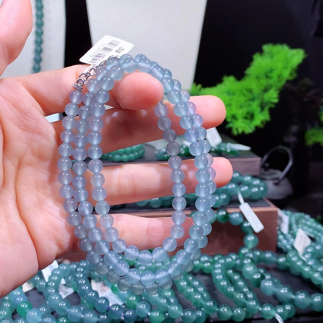 玉***坨翡翠未镶嵌手链天然a货翡翠项链