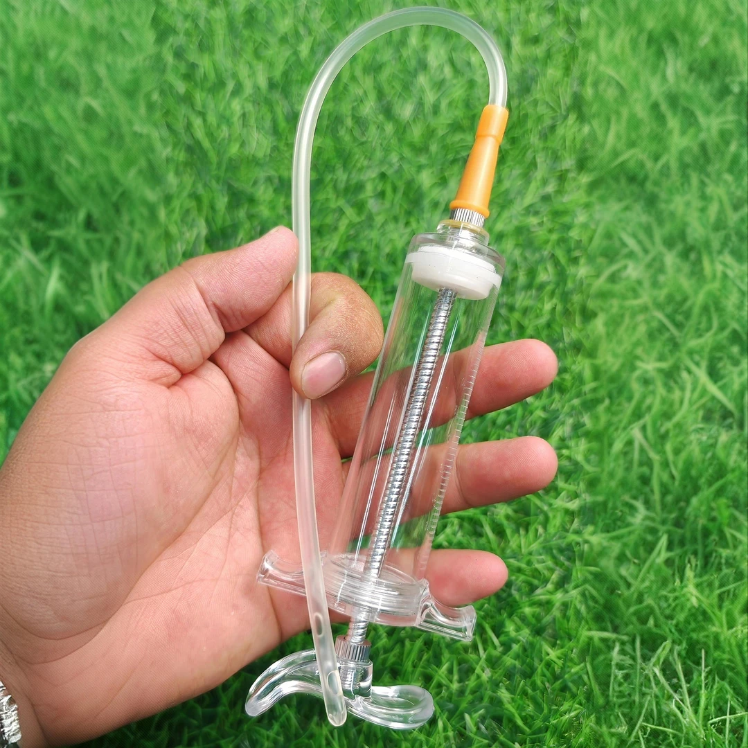 斗鸡养殖用品 喂食器粗头30厘米加长管 喂水器50ml 100ml