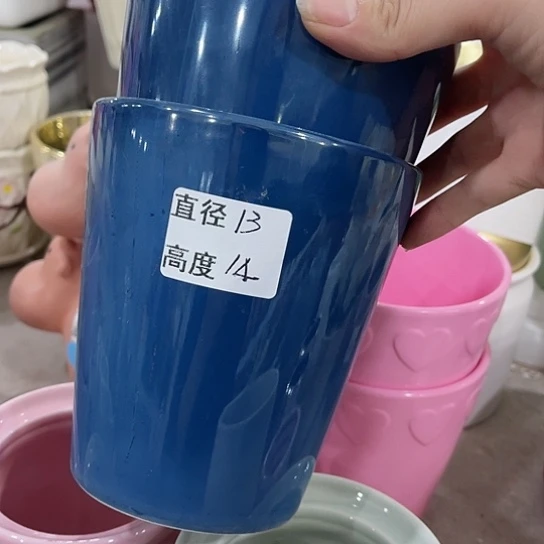 多肉绿植陶瓷花盆9.9包邮，有孔