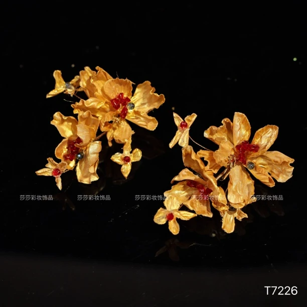 T7226金色大新中式新娘秀禾头饰婚礼