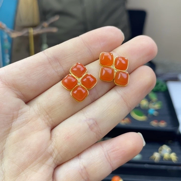 吊坠925银耳饰银s925