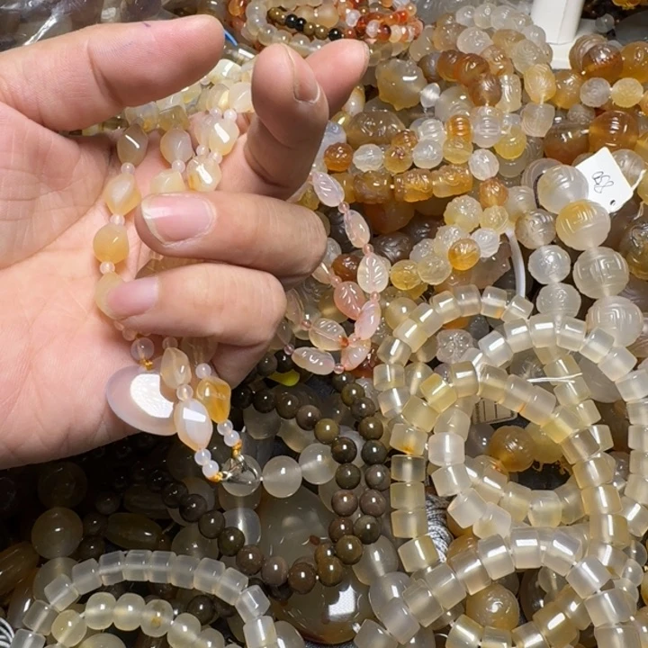 玛瑙/玉髓颈饰合金?****0060