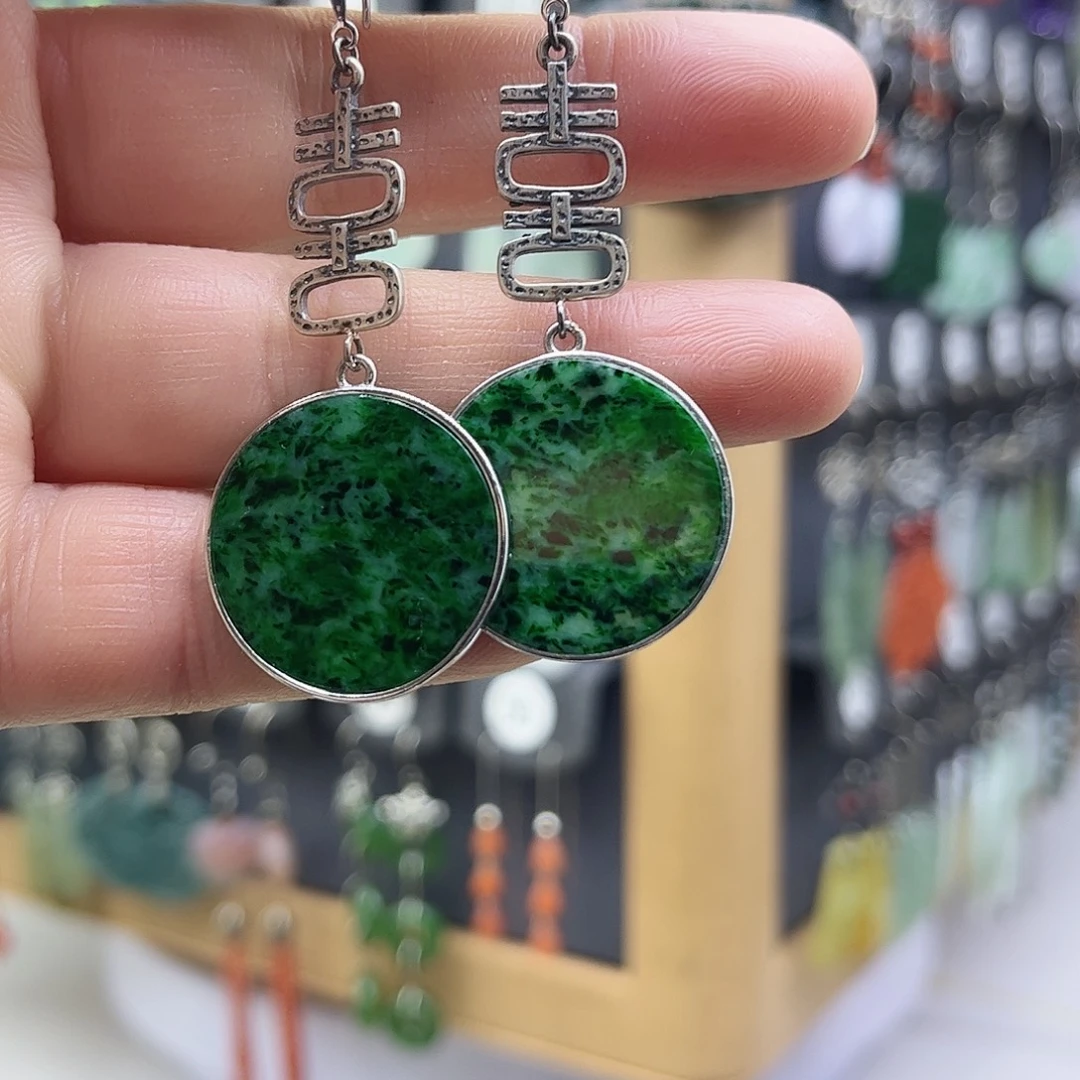 翡翠银S925镶嵌手链