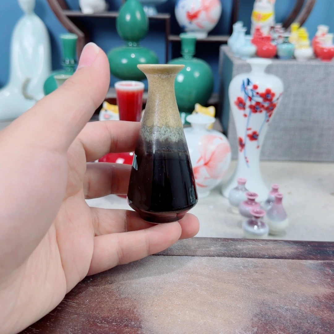 陶瓷手工小花器摆件