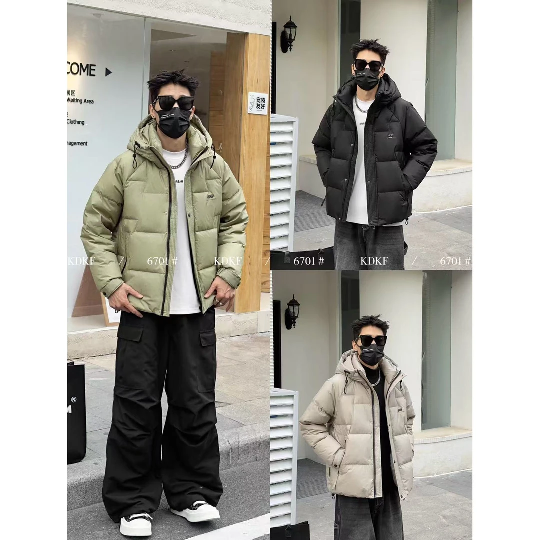 719-08 冬季滑雪保暖修身男士时尚潮流休闲潮流帅气断码棉外套