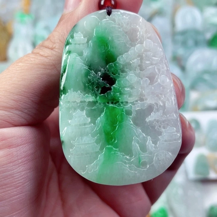 翡翠未镶嵌吊坠(不含链)