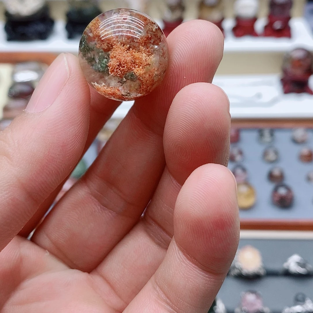 未镶嵌颈饰水晶花*鼠天然水晶裸石