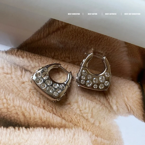 黄铜耳饰 轻奢法式欧美精致包包耳环0035