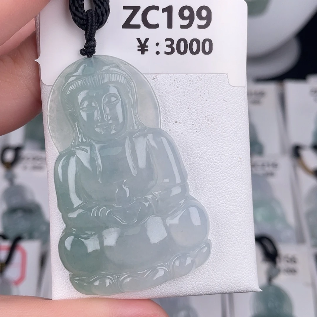 翡翠未镶嵌颈饰zc199