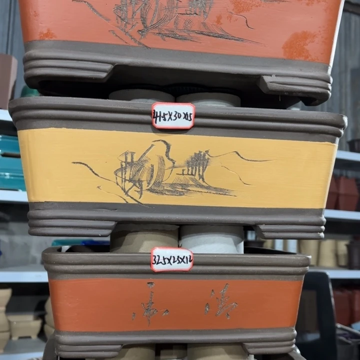 紫砂花盆138-4。