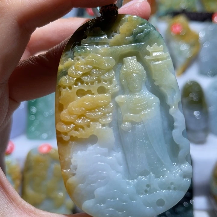 翡翠未镶嵌吊坠(不含链)