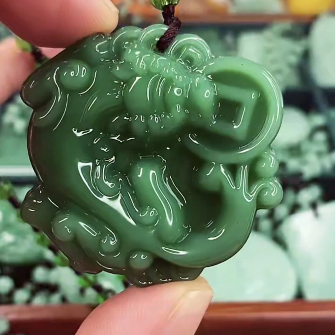 1.深绿铜宝貔貅经典百搭男女同款吊坠