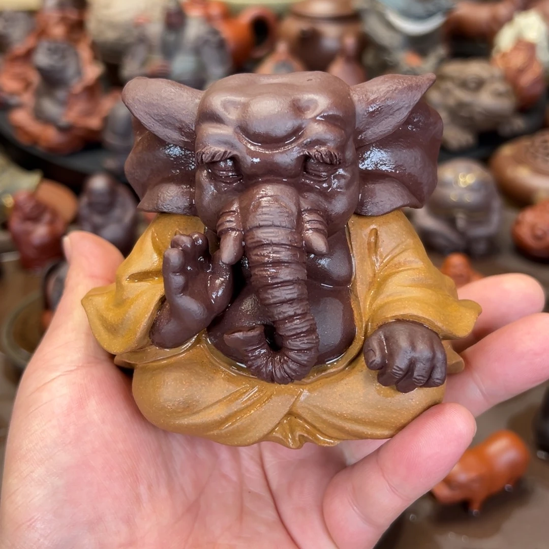 茶宠紫砂紫砂茶宠 微瑕