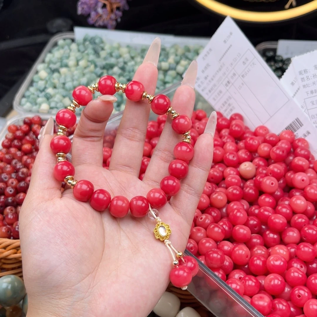 白玉菩提吊坠a12mm55颗。水波纹飘花