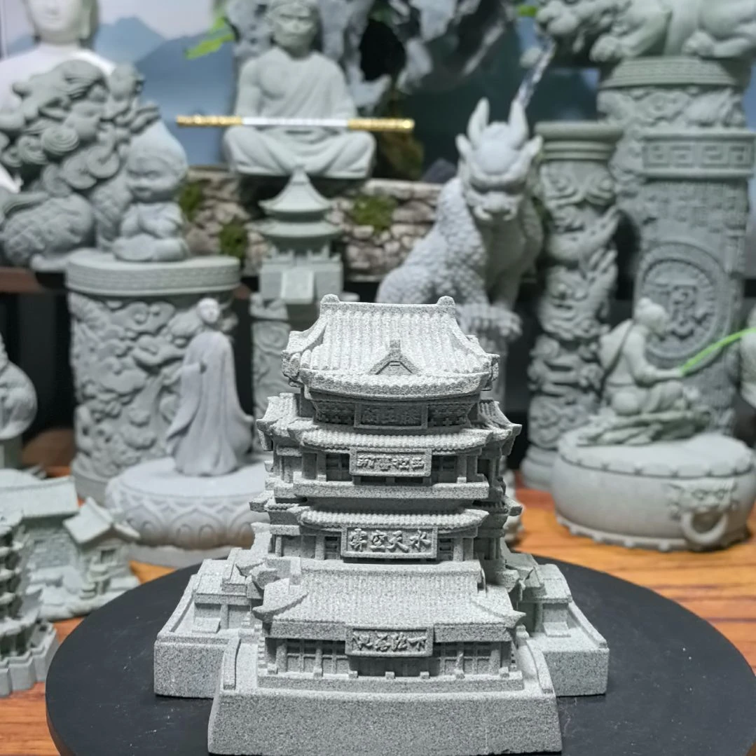人造石青砂石造景摆件