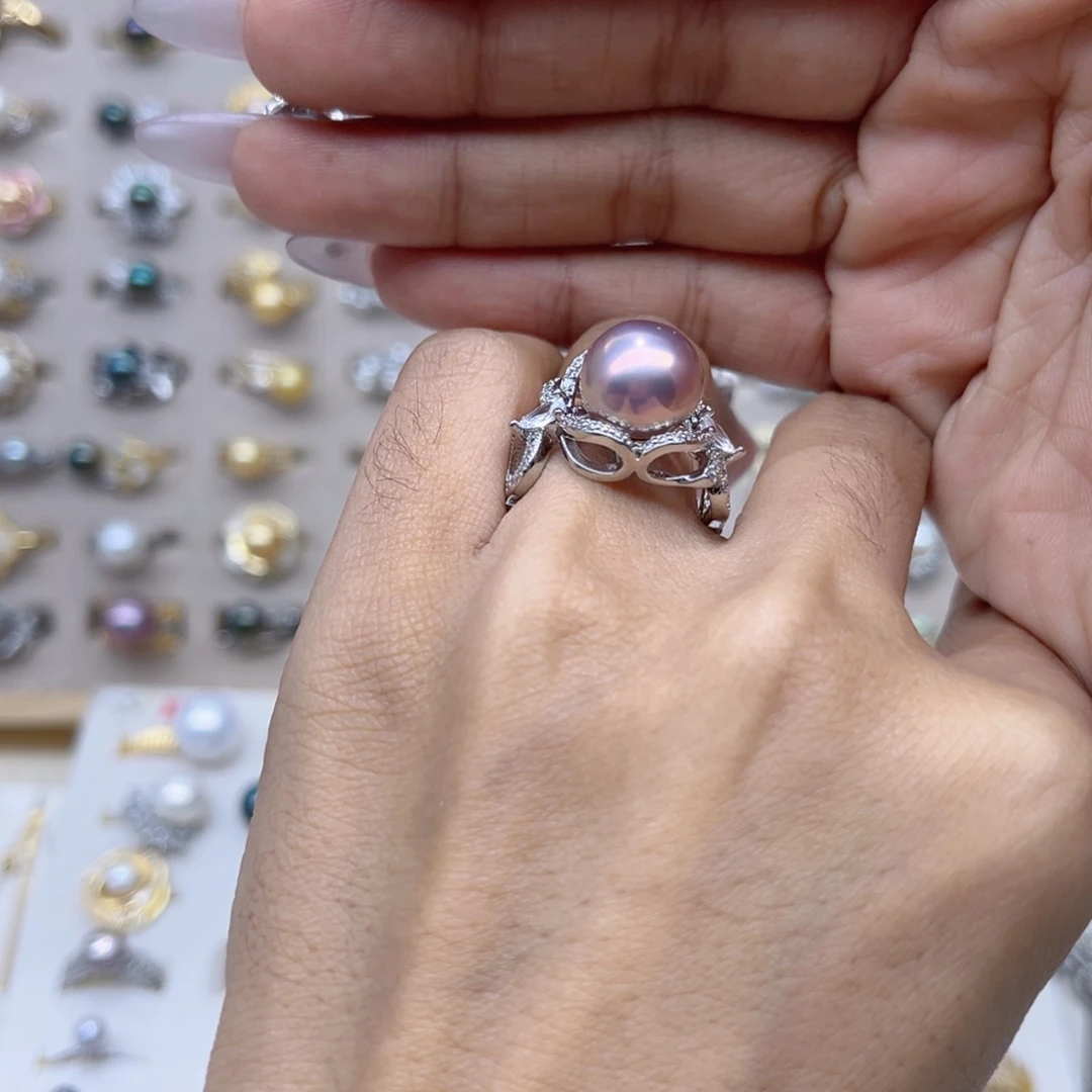 发***王合金淡水珍珠戒指