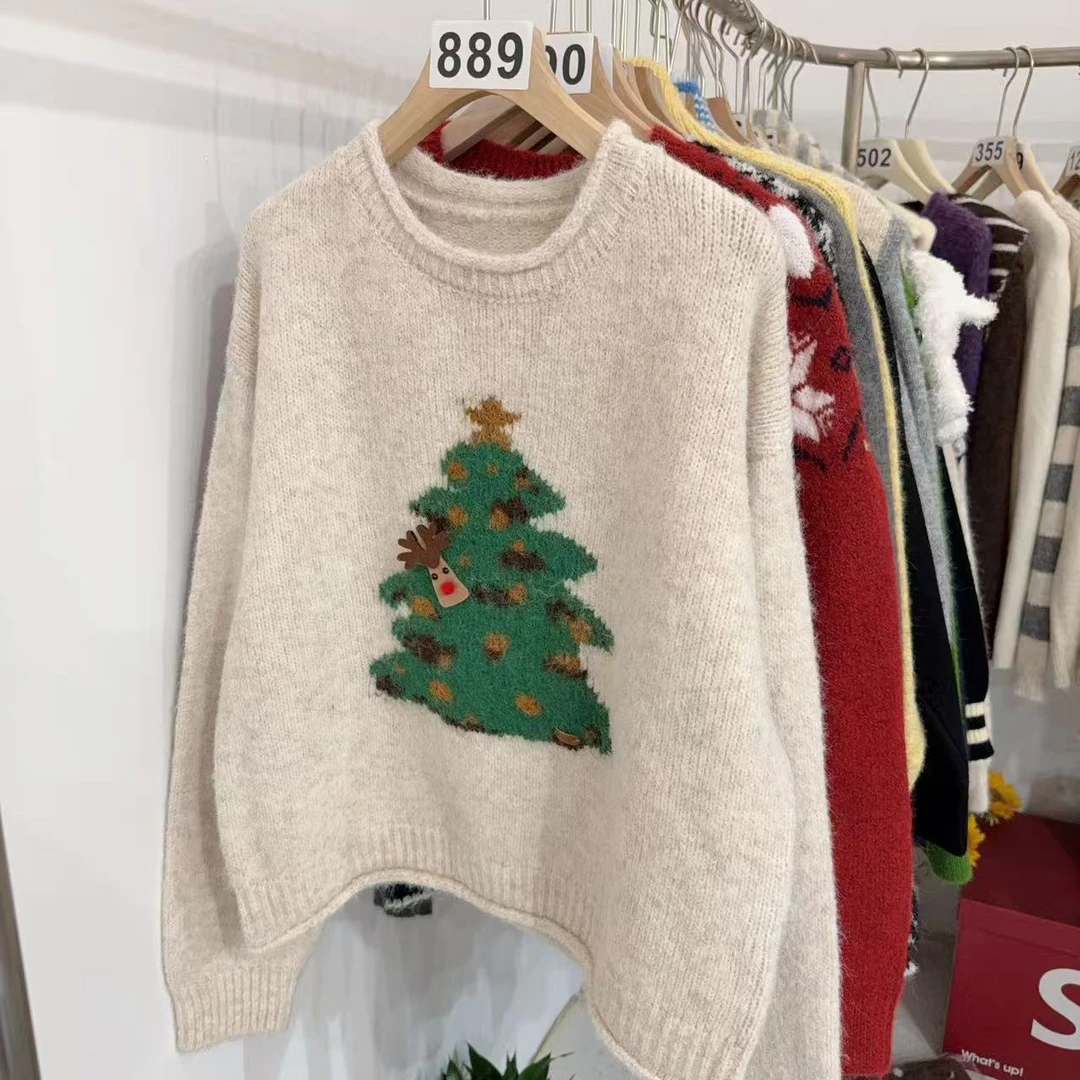 25889号针织开衫2025秋冬新款外套女装毛衣百搭韩