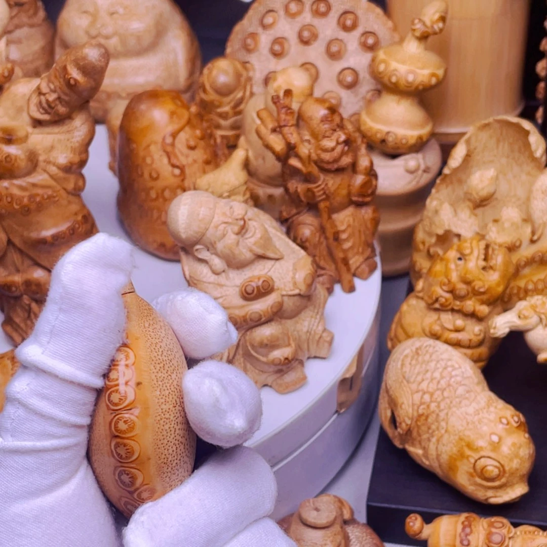 竹巡*竹根雕精品小瓶手把件