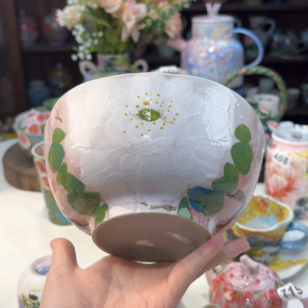 景德镇手绘高温釉下彩陶瓷茶具