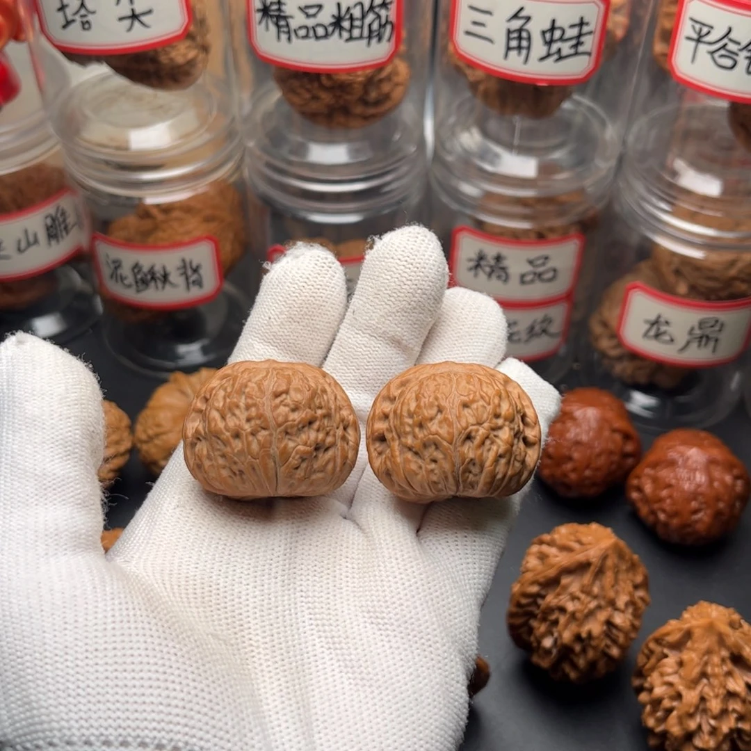 文玩核桃把件35全品平底锅