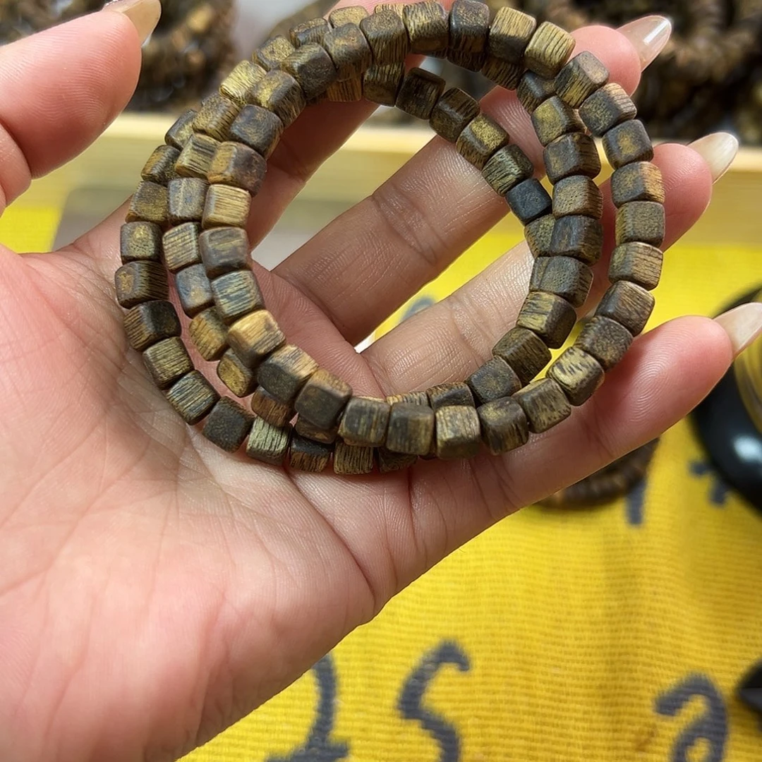 沉香碎屑沉香卡6方糖单圈4g+