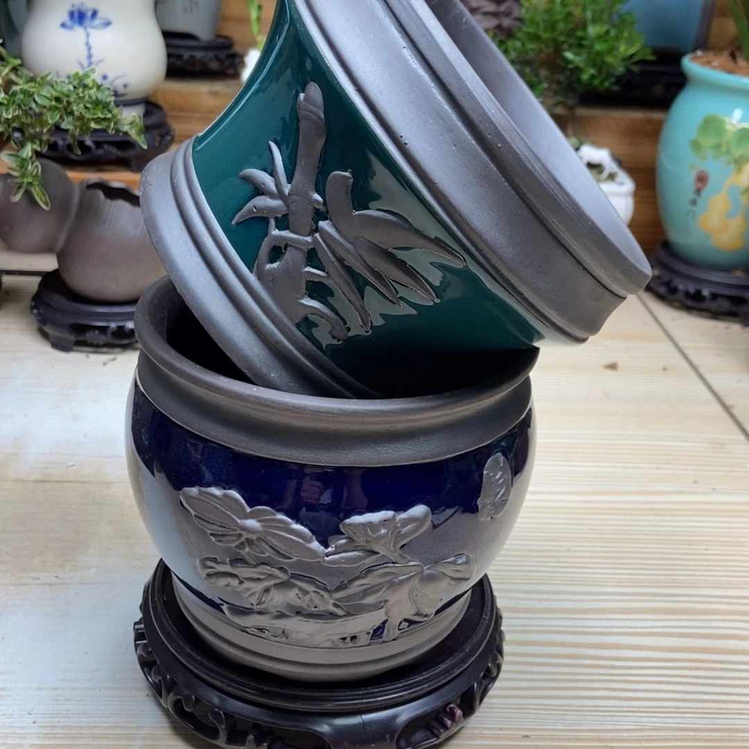 瓷片陶瓷花盆陶瓷艺术