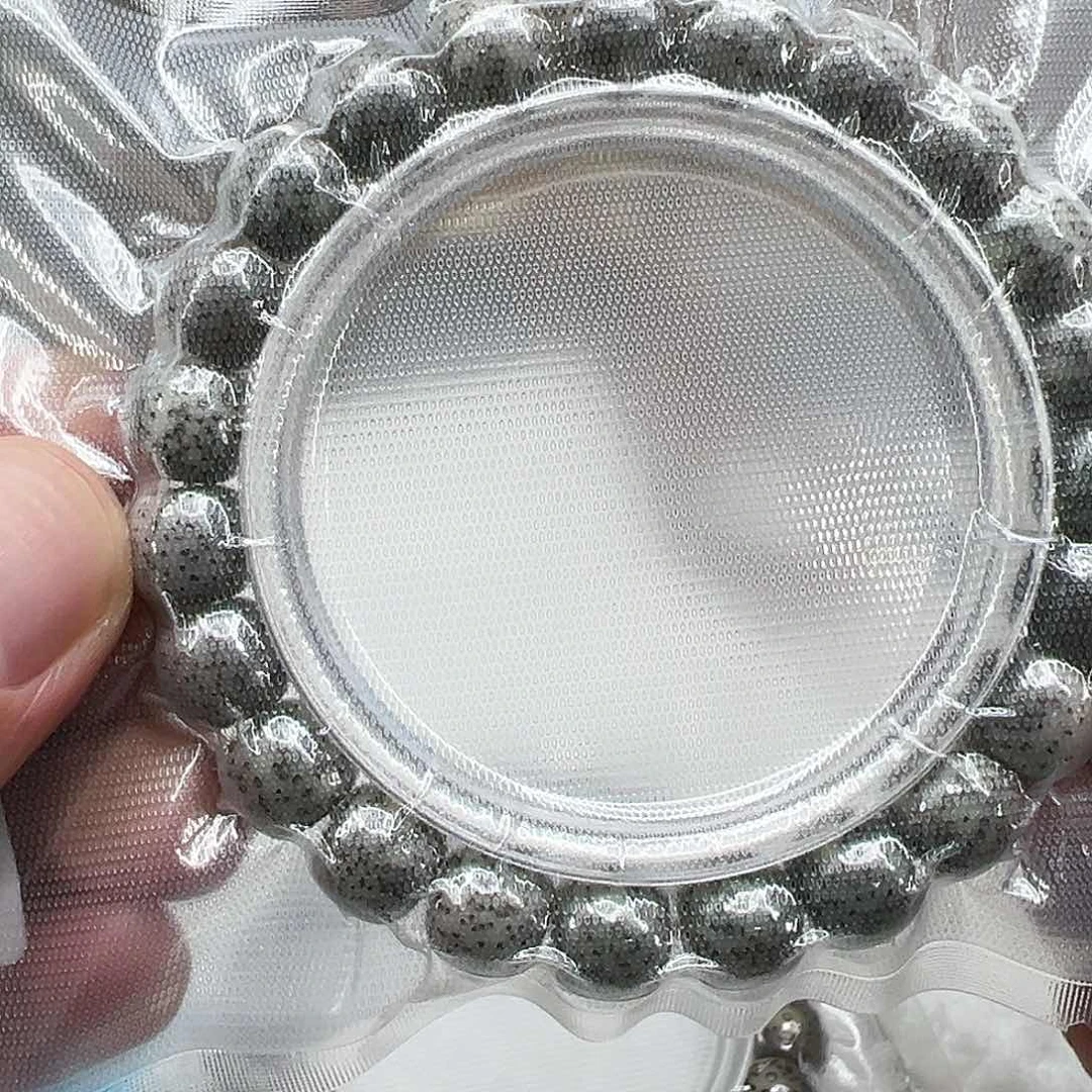 星月菩提手串23高端黑灰星月菩提单圈1.0