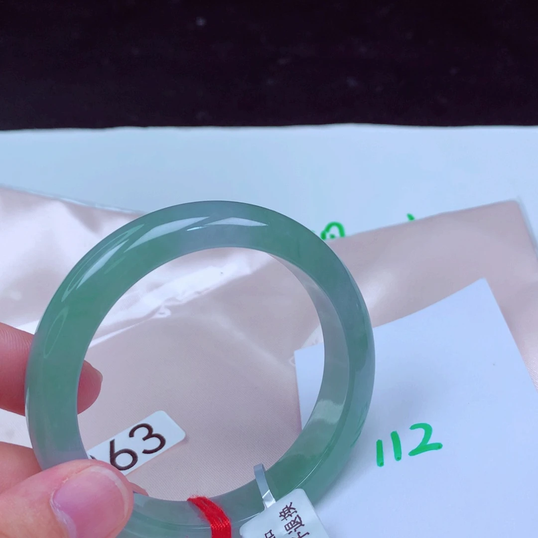 未镶嵌手镯翡翠缅甸天然A货翡翠手镯55.6
