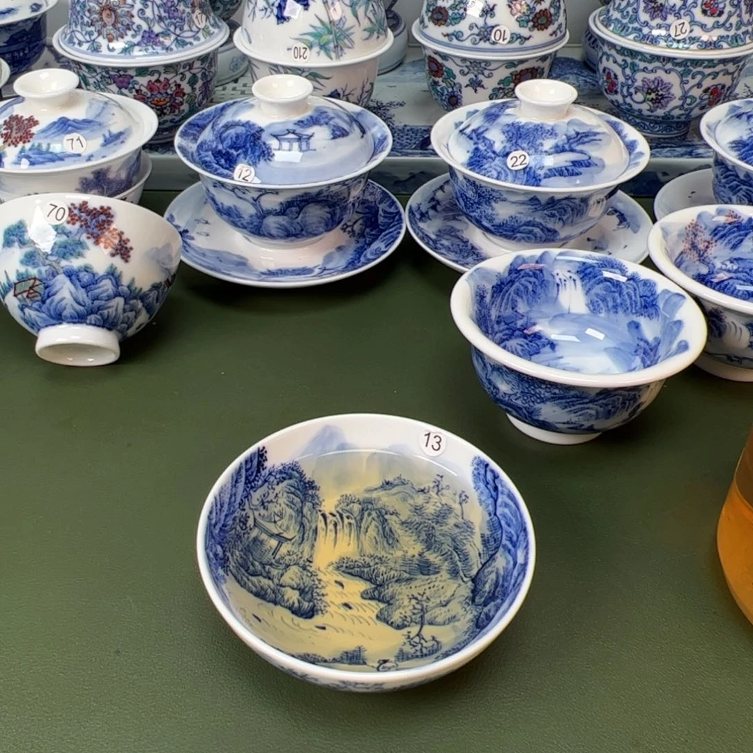 木木景德镇纯手工纯手绘茶具13