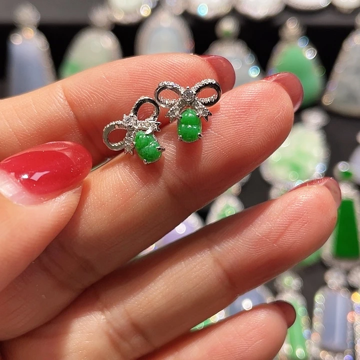 翡翠银S925镶嵌颈饰