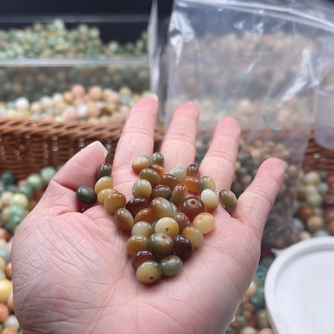 白玉菩提吊坠Q/9mm/100+20颗