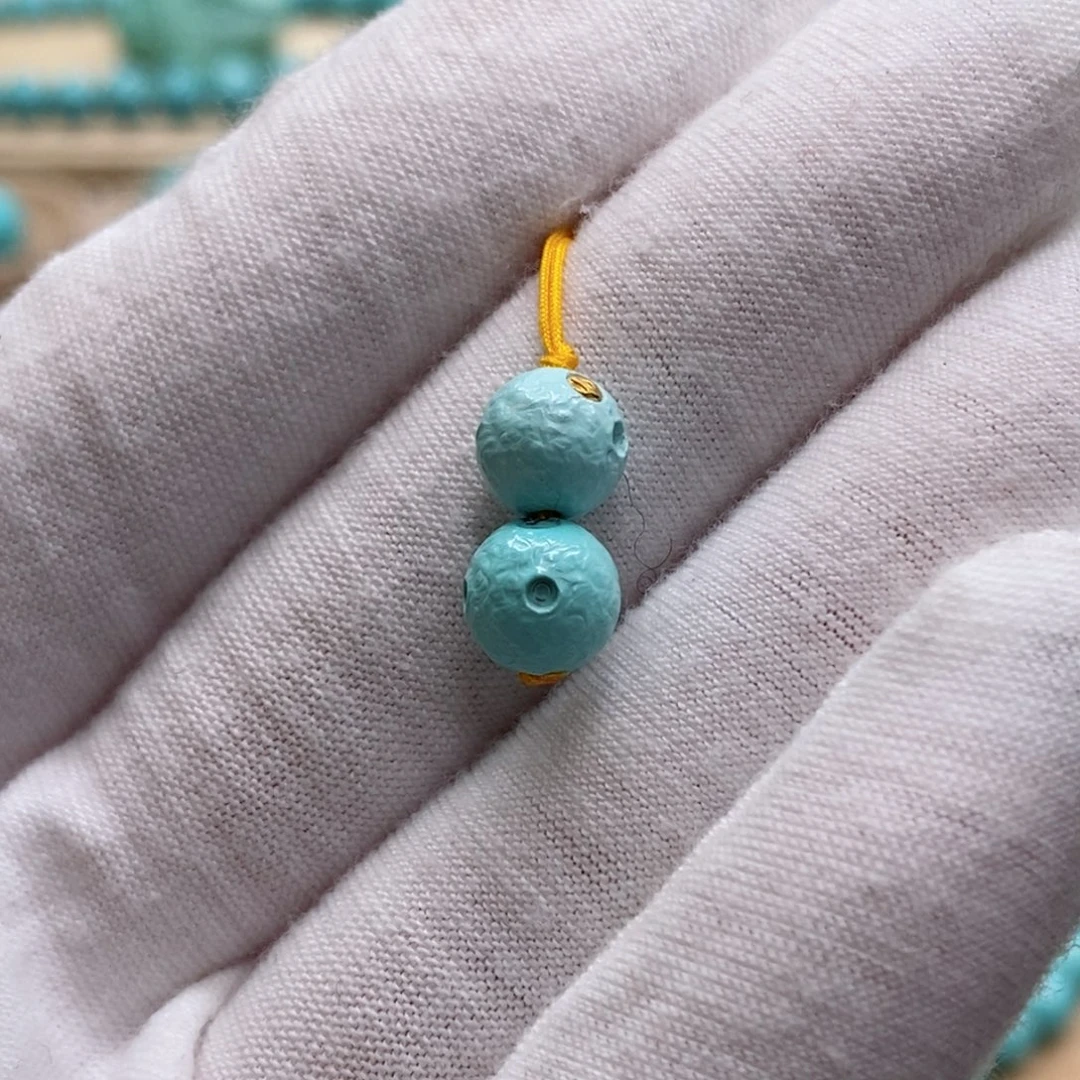 绿松石未镶嵌珠宝奇石7.6mm
