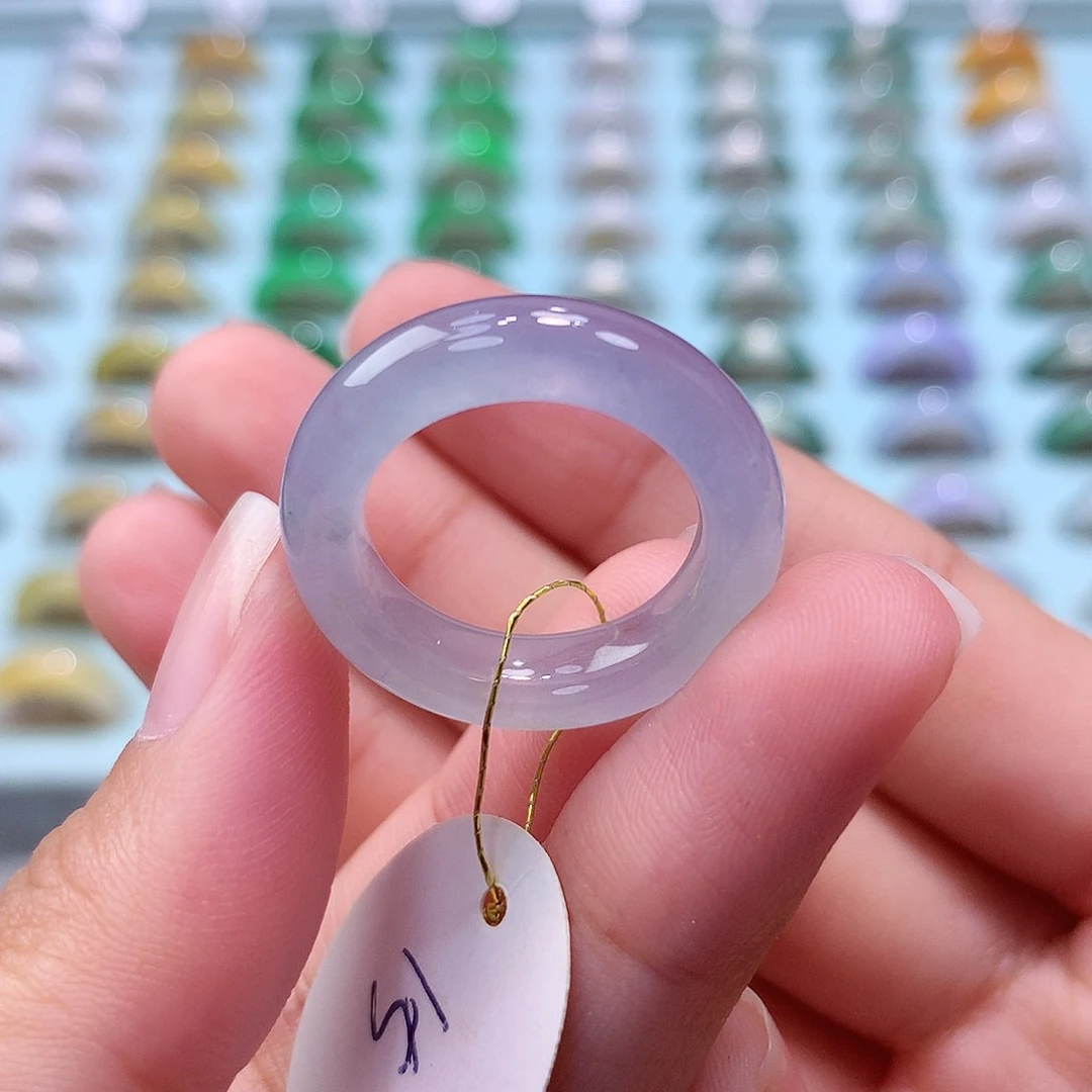 未镶嵌戒指翡翠15圈