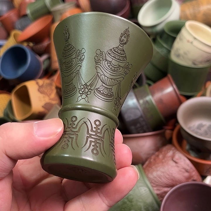 紫砂茶杯全手工紫砂主人杯