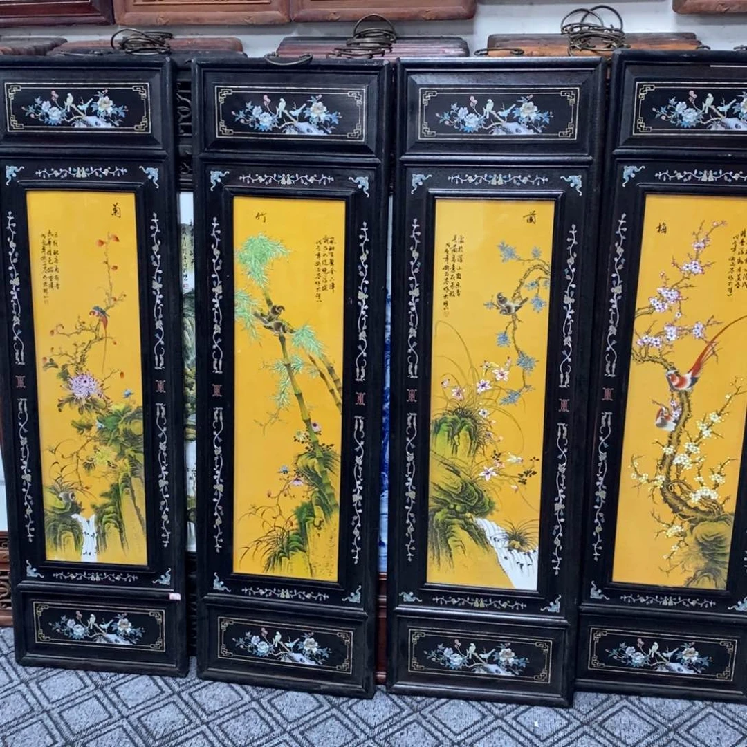 瓷片纵****司1.2*36*4景德镇瓷板画柴窑烧制