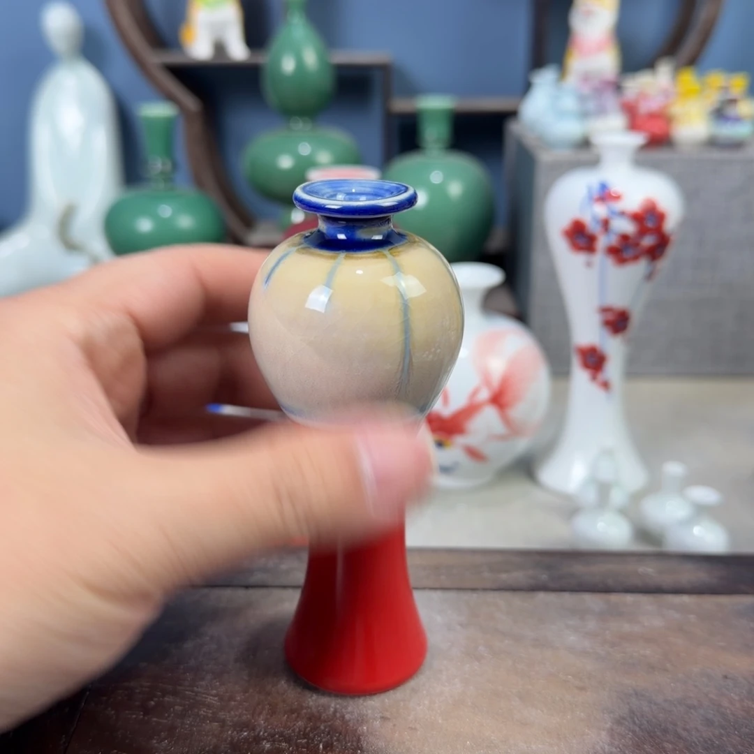 陶瓷手工小花器摆件
