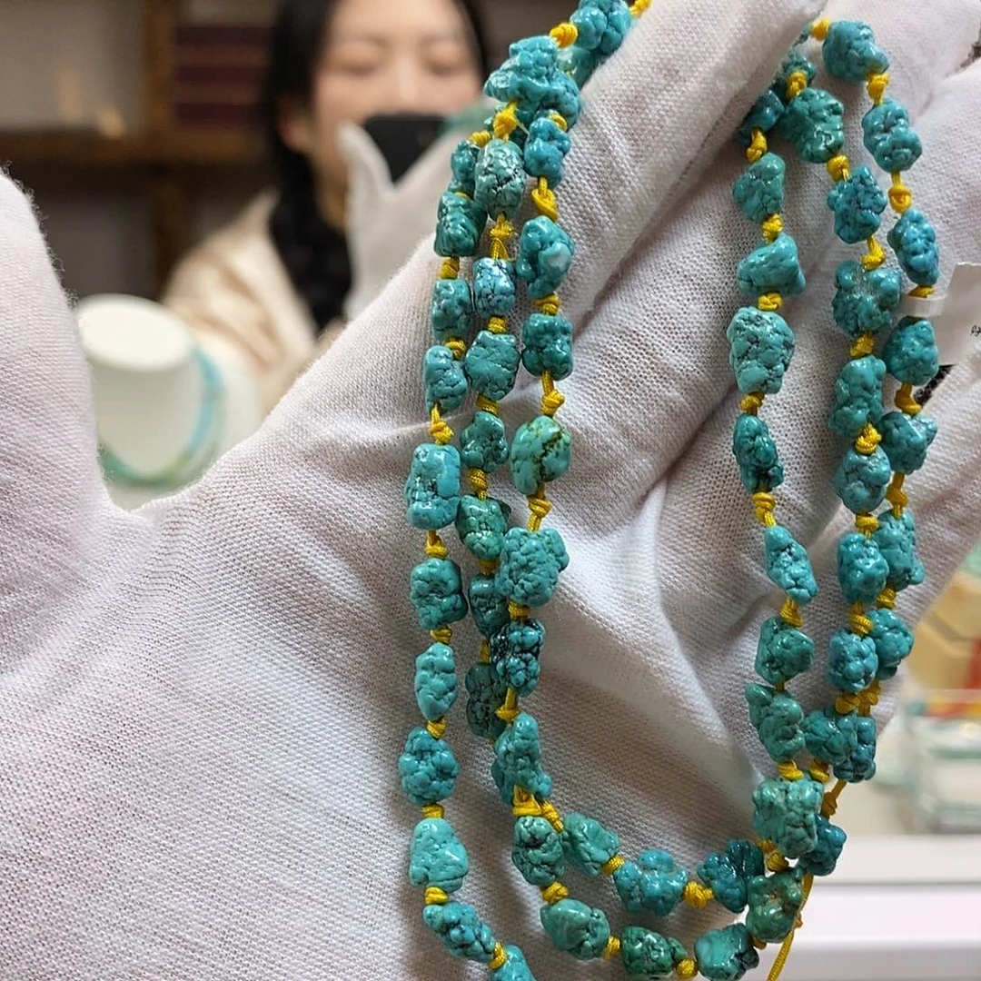 绿松石A25玉化随行108卡6+未镶嵌