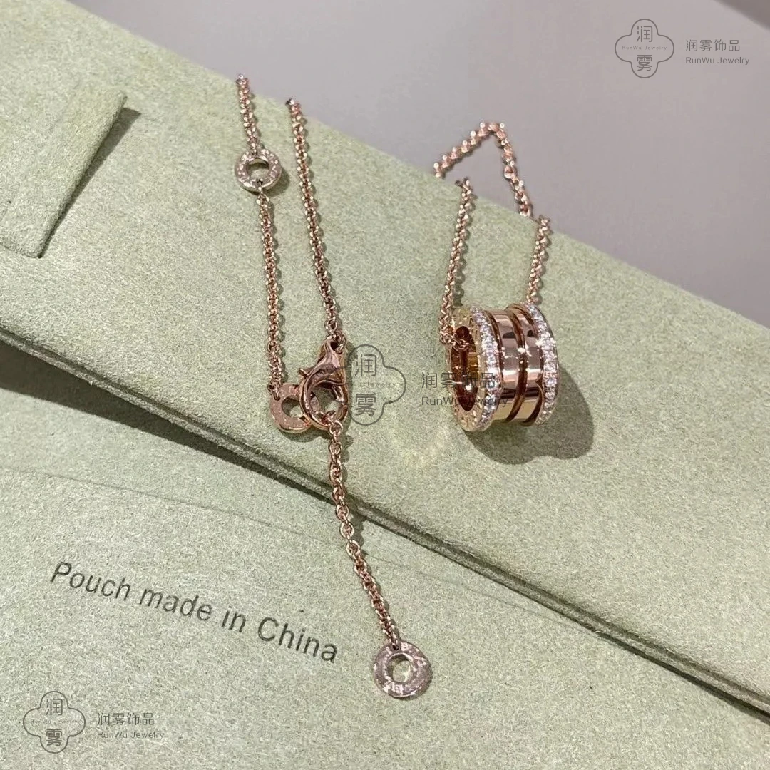 合金项链 【弹簧黑陶瓷】-RunWu-气质轻奢经典百搭款饰品女款