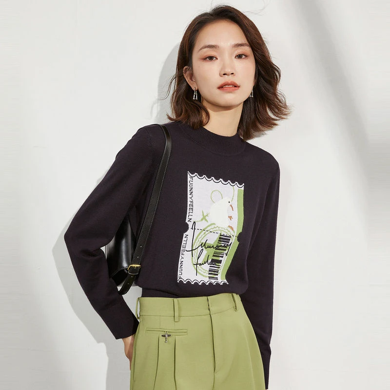 FF仿佛限定简约宽松针织毛衫卫衣FZ00463