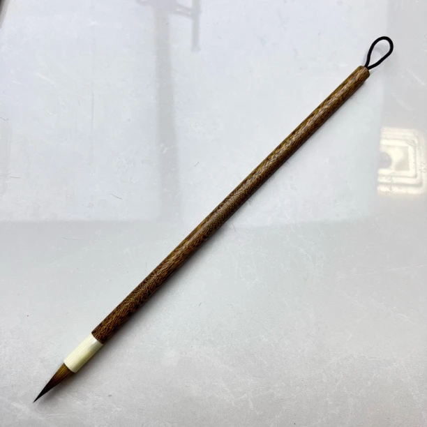 鸡翅木小楷狼毫毛笔出峰1.8口径0.55