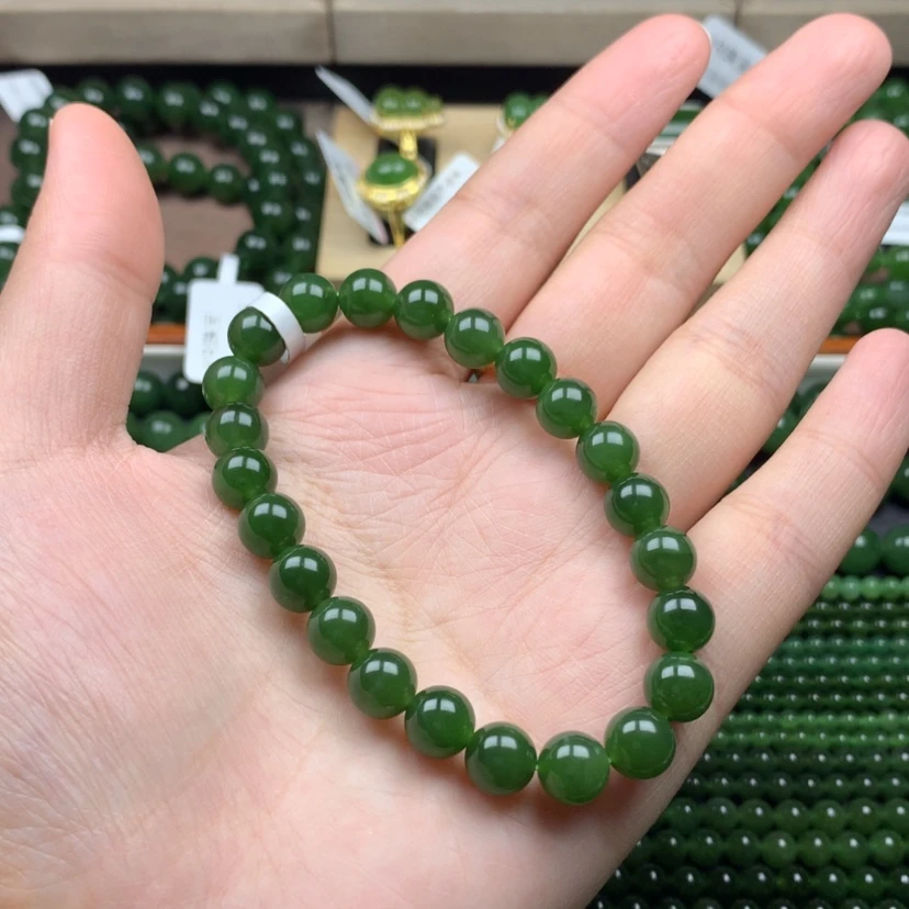 【闪购商品】和田玉（碧玉）手串未镶嵌8m m