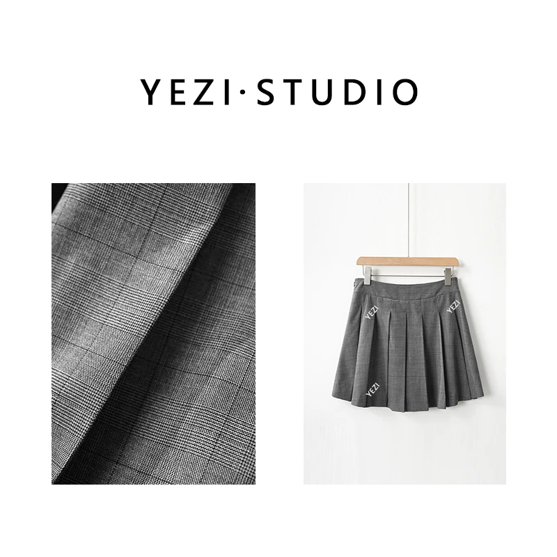 【英伦小姐】时尚百搭百褶半身裙高腰A字半裙25233051