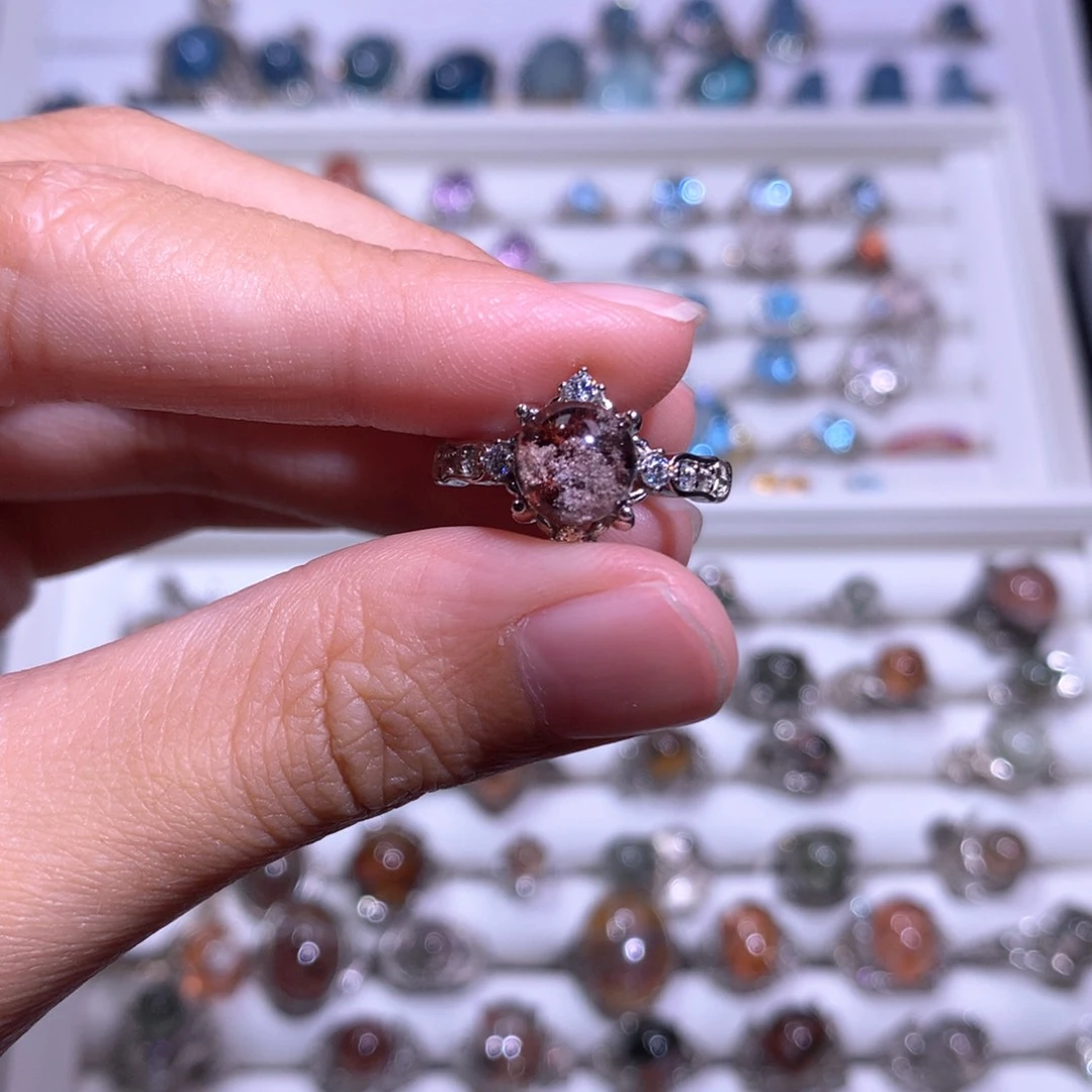 【闪购商品】银S925镶嵌戒指水晶