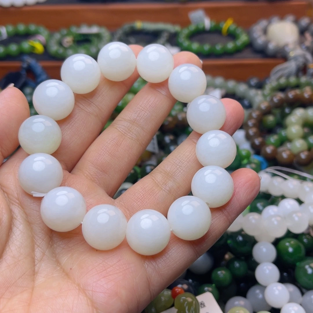 和田玉未镶嵌手链