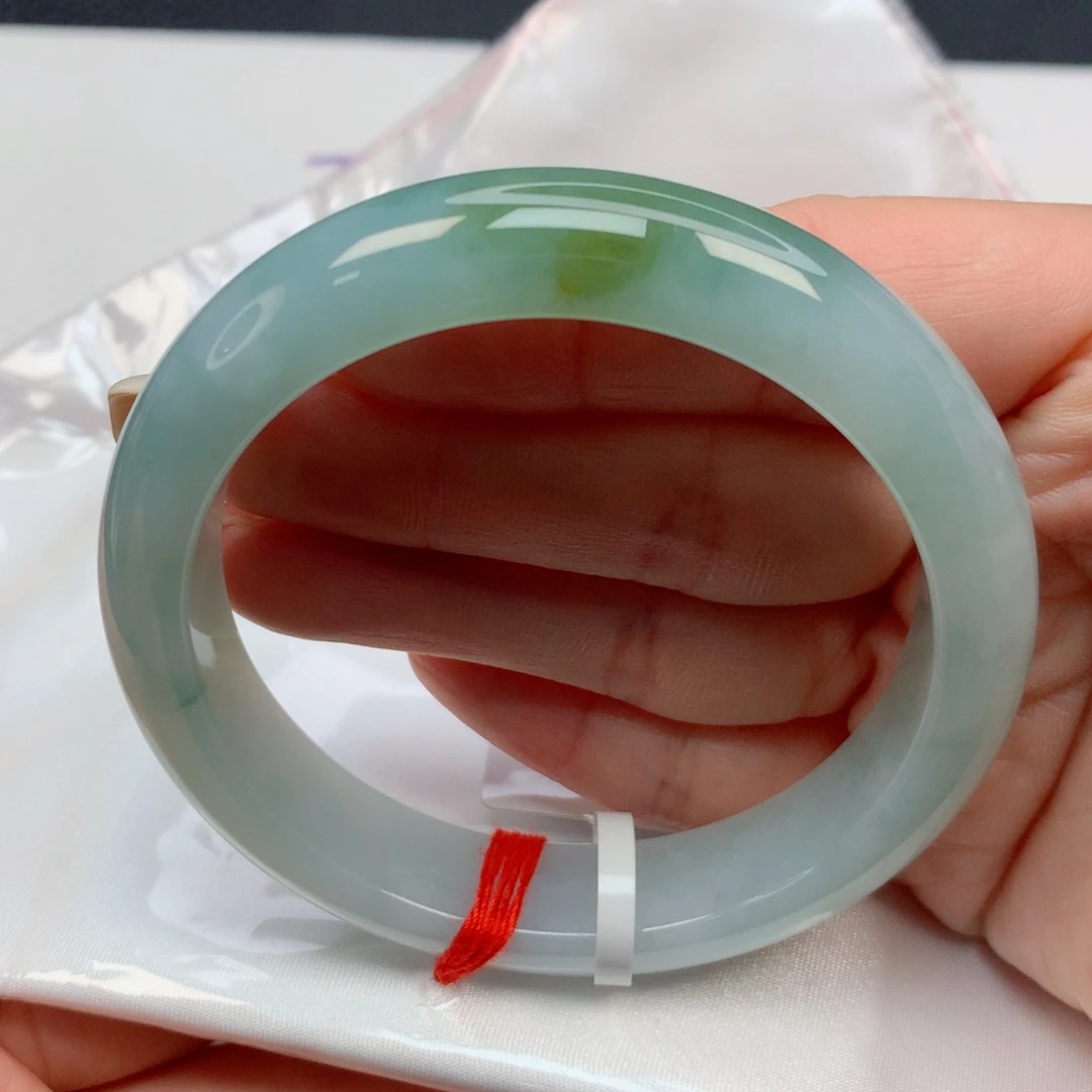 翡翠手镯未镶嵌九*…56-57黄翡