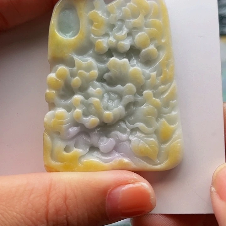 翡翠未镶嵌吊坠(不含链)挂件