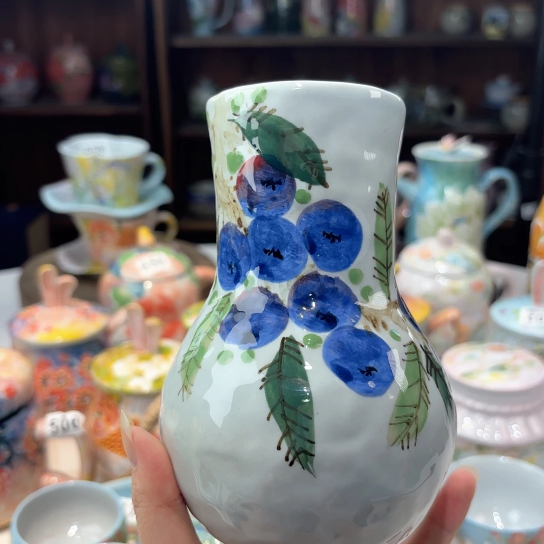 景德镇手绘高温釉下彩陶瓷茶具